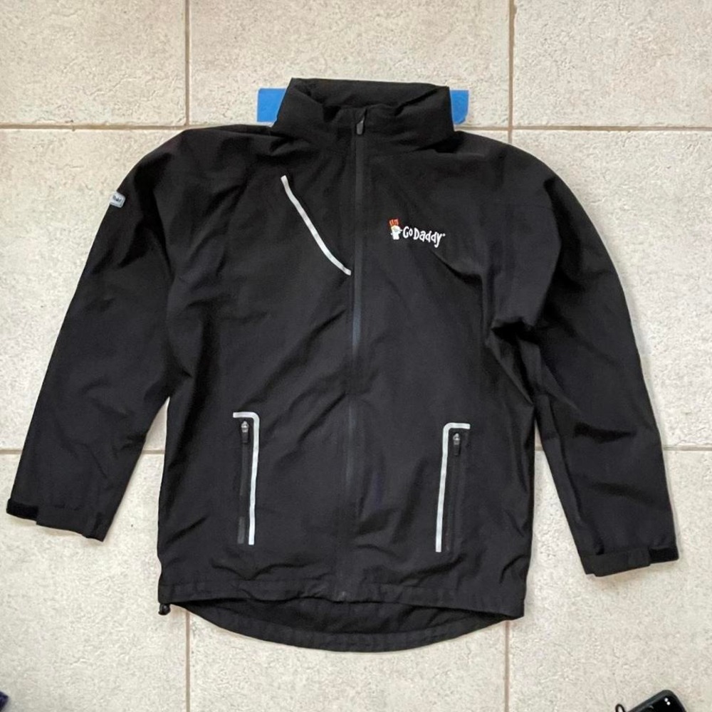 Go‎ Daddy Jacket Team 365 Windbreaker Embroidered Logo Black Medium / Medium